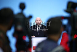 Konferencja prasowa prezesa PiS Jarosława Kaczyńskiego