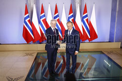 Premier Norwegii z wizytą w Polsce