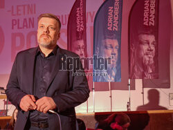 Adrian Zandberg w Łodzi