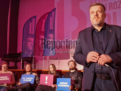 Adrian Zandberg w Łodzi