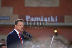 Wiec Rafała Trzaskowskiego we Wrocławiu