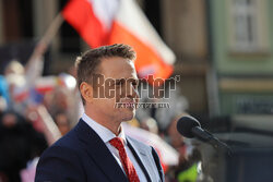 Wiec Rafała Trzaskowskiego we Wrocławiu