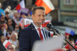 Wiec Rafała Trzaskowskiego we Wrocławiu