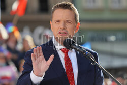 Wiec Rafała Trzaskowskiego we Wrocławiu