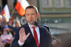 Wiec Rafała Trzaskowskiego we Wrocławiu