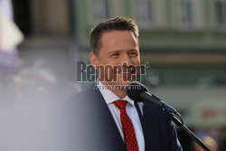 Wiec Rafała Trzaskowskiego we Wrocławiu