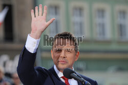 Wiec Rafała Trzaskowskiego we Wrocławiu
