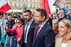 Wiec Rafała Trzaskowskiego we Wrocławiu