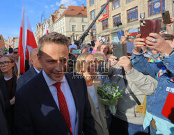 Wiec Rafała Trzaskowskiego we Wrocławiu