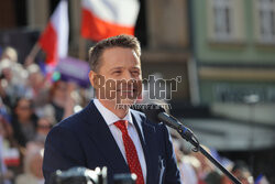 Wiec Rafała Trzaskowskiego we Wrocławiu