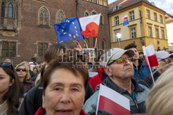 Wiec Rafała Trzaskowskiego we Wrocławiu