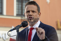 Wiec Rafała Trzaskowskiego we Wrocławiu