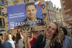 Wiec Rafała Trzaskowskiego we Wrocławiu