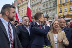 Wiec Rafała Trzaskowskiego we Wrocławiu