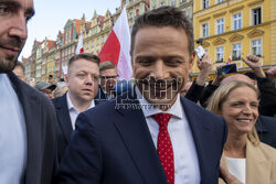 Wiec Rafała Trzaskowskiego we Wrocławiu
