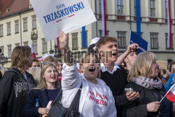 Wiec Rafała Trzaskowskiego we Wrocławiu