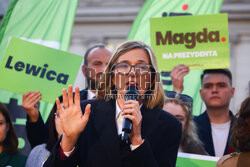 Wiec Magdaleny Biejat w Krakowie