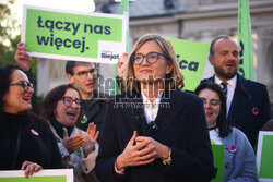 Wiec Magdaleny Biejat w Krakowie