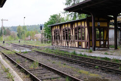 Opuszczony dworzec PKP w Lwówku Śląskim