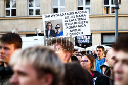 Wiec Magdaleny Biejat w Krakowie