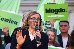 Wiec Magdaleny Biejat w Krakowie