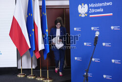 Konferencja prasowa minister zdrowia
