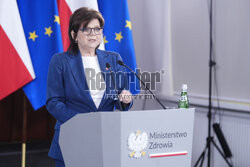Konferencja prasowa minister zdrowia