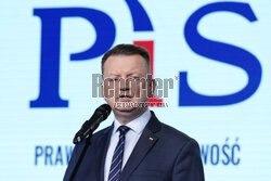 Konferencja Jarosława Kaczyńskiego i Mariusza Błaszczaka