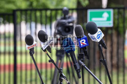 Konferencja posłów PiS przed NASK