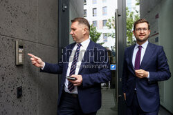Konferencja posłów PiS przed NASK