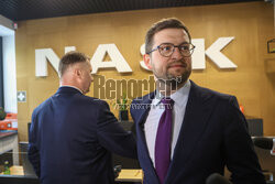 Konferencja posłów PiS przed NASK
