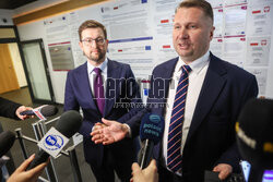 Konferencja posłów PiS przed NASK