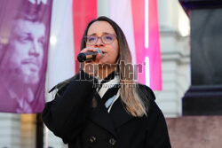 Przedwyborczy wiec kandydata Partii Razem na prezydenta Adriana Zandberga