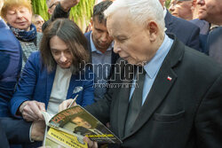 Jarosław Kaczyński w Wierzchosławicach