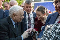 Jarosław Kaczyński w Wierzchosławicach