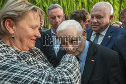 Jarosław Kaczyński w Wierzchosławicach