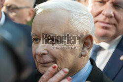 Jarosław Kaczyński w Wierzchosławicach
