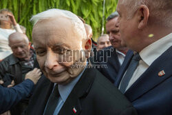 Jarosław Kaczyński w Wierzchosławicach