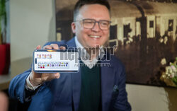 Szymon Hołownia w Falenicy