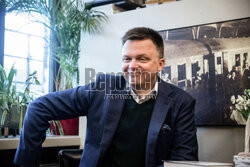 Szymon Hołownia w Falenicy