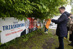 Szymon Hołownia w Falenicy