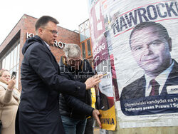 Szymon Hołownia w Falenicy