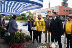 Szymon Hołownia w Falenicy
