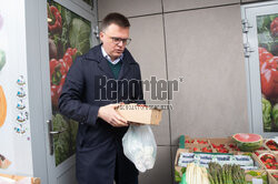 Szymon Hołownia w Falenicy