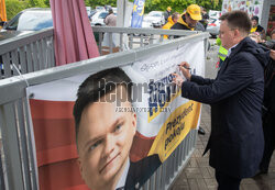 Szymon Hołownia w Falenicy