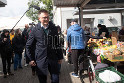Szymon Hołownia w Falenicy