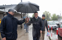 Szymon Hołownia w Falenicy