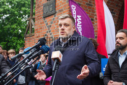 Spotkanie Adriana Zandberga z wyborcami w Olsztynie