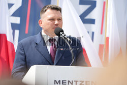 Sławomir Mentzen w Nowym Sączu