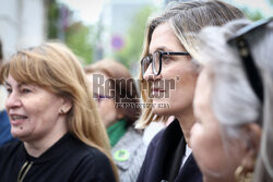 Magdalena Biejat i aktywistki aborcyjne
